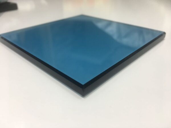 blue tinted glass